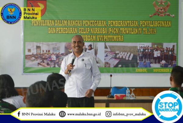 HUBDAM XVI/PATTIMURA: KEGIATAN P4GN SEBAGAI KONSISTENSI TNI AD DALAM MEMERANGI NARKOBA HUBDAM XVI/PATTIMURA: KEGIATAN P4GN SEBAGAI KONSISTENSI TNI AD DALAM MEMERANGI NARKOBA