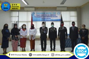 BNNP MALUKU GELAR PELANTIKAN PEJABAT STRUKTURAL DAN FUNGSIONAL SECARA VIRTUAL