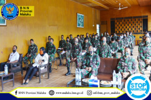 SOSIALISASI P4GN DAN TES URIN NARKOBA BAGI PRAJURIT BEKANGDAM XVI/PATTIMURA