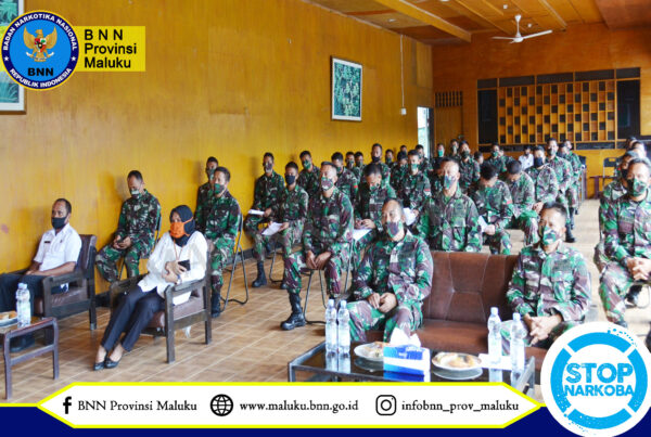 SOSIALISASI P4GN DAN TES URIN NARKOBA BAGI PRAJURIT BEKANGDAM XVI/PATTIMURA