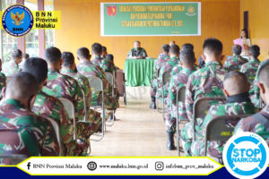 SOSIALISASI P4GN DAN TES URIN NARKOBA BAGI PRAJURIT BEKANGDAM XVI/PATTIMURA