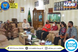 PERERAT SINERGITAS, KEPALA BNNP MALUKU TEMUI KAJATI
