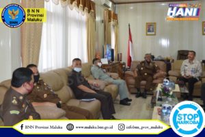 PERERAT SINERGITAS, KEPALA BNNP MALUKU TEMUI KAJATI
