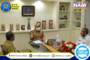 WALIKOTA AMBON TERIMA KUNJUNGAN KERJA KEPALA BNNP MALUKU