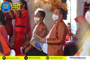 KEPALA BNNP MALUKU IKUTI UPACARA HUT PROVINSI MALUKU