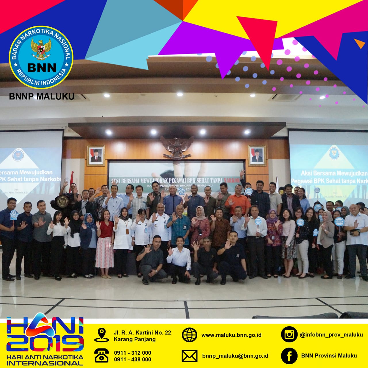 Aksi Bersama BNN dan BPK Wujudkan Pegawai Sehat tanpa Narkoba Aksi Bersama BNN dan BPK Wujudkan Pegawai Sehat tanpa Narkoba