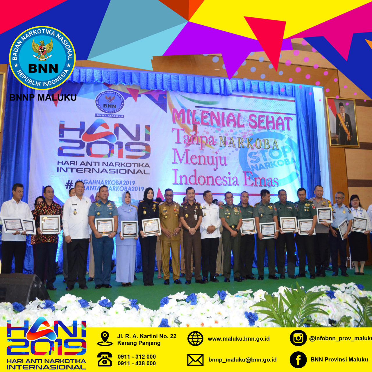 Peringati HANI 2019, BNN Maluku Ajak Instansi Saling Bersinergi Peringati HANI 2019, BNN Maluku Ajak Instansi Saling Bersinergi