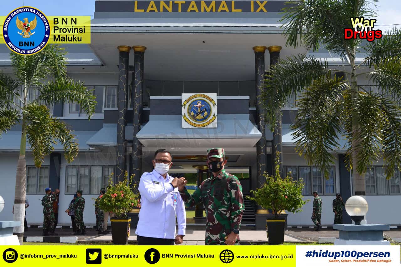 KUNKER KEPALA BNNP MALUKU KE LANTAMAL IX AMBON