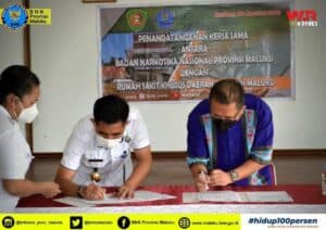 PERJANJIAN KERJA SAMA (PKS) BNN PROVINSI MALUKU DAN RUMAH SAKIT KHUSUS DAERAH PROVINSI MALUKU TERKAIT LAYANAN REHABILITASI PERJANJIAN KERJA SAMA (PKS) BNN PROVINSI MALUKU DAN RUMAH SAKIT KHUSUS DAERAH PROVINSI MALUKU TERKAIT LAYANAN REHABILITASI