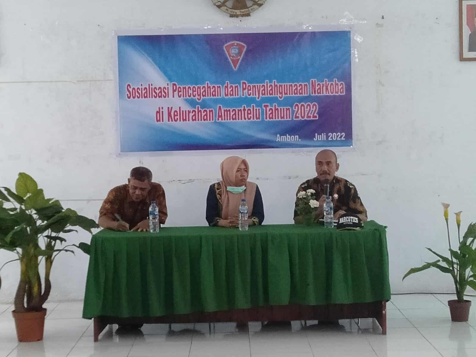 KEGIATAN SOSIALISASI PENCEGAHAN DAN PENYALAHGUNAAN NARKOBA DI KELURAHAN AMANTELU TAHUN 2022 Kegiatan Sosialisasi Pencegahan dan Penyalahgunaan Narkoba di Kelurahan Amantelu Tahun 2022.