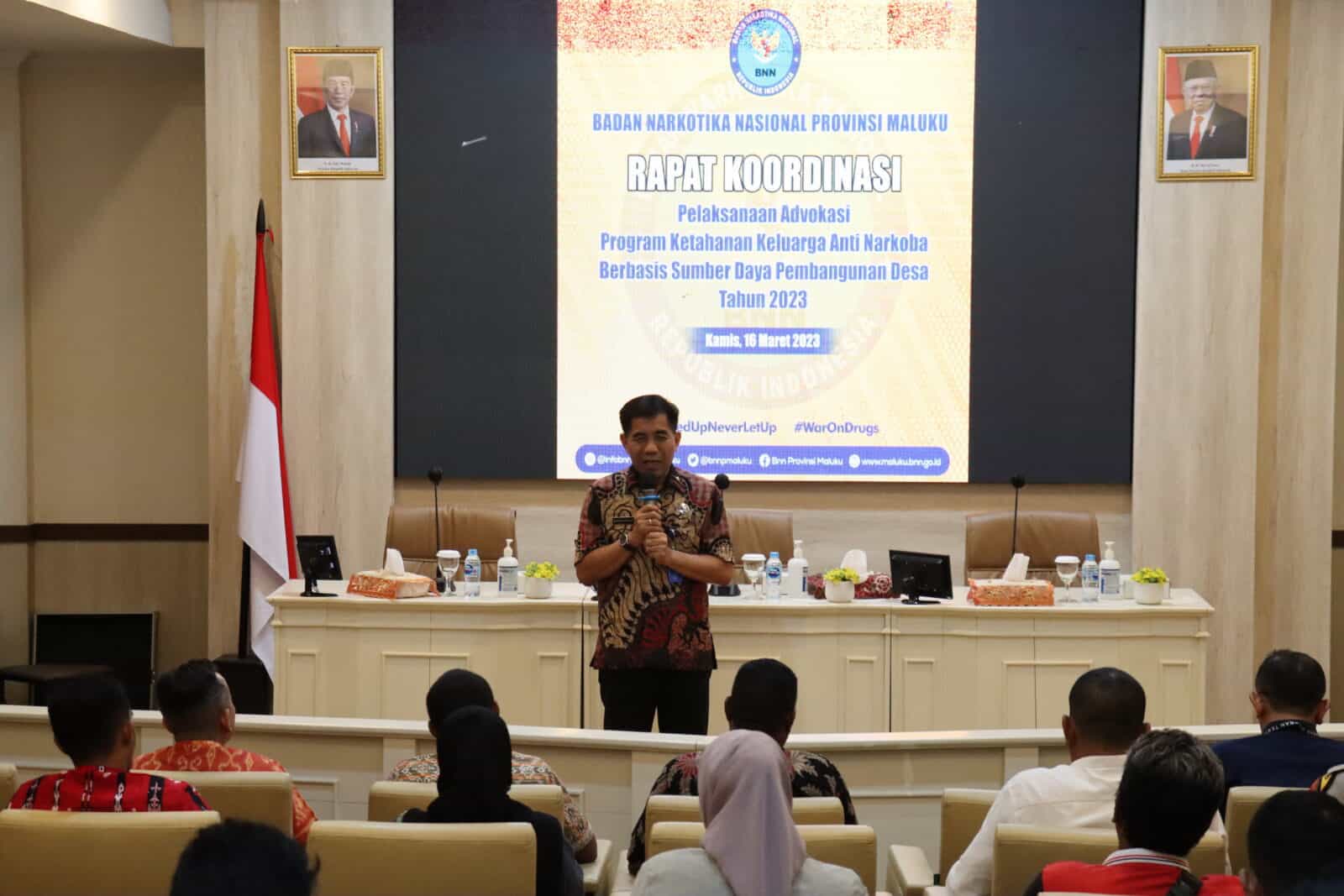 RAPAT KOORDINASI DALAM RANGKA PELAKSANAAN FASILITASI ADVOKASI PROGRAM KETAHANAN KELUARGA ANTI NARKOBA BERBASIS SUMBERDAYA PEMBANGUNAN DESA TAHUN 2023.