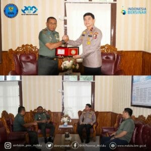 PERERAT SILATURAHMI KEPALA BNNP MALUKU TEMUI DANKOREM 151/BINAIYA