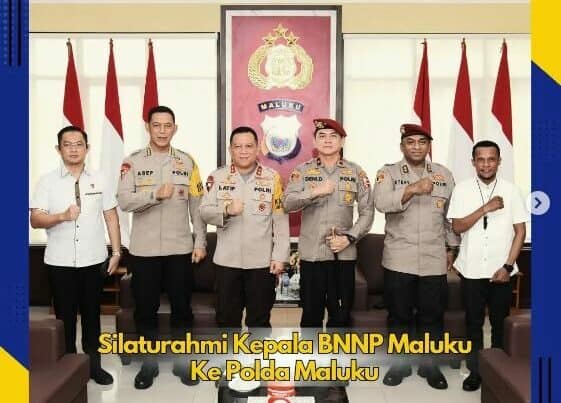 KUNJUNGAN KERJA DAN SILATURAHMI KEPALA BNN PROVINSI MALUKU DI POLDA MALUKU