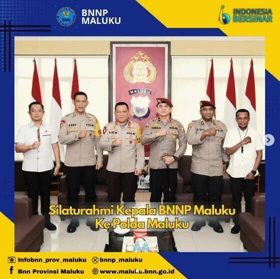 KUNJUNGAN KERJA DAN SILATURAHMI KEPALA BNN PROVINSI MALUKU DI POLDA MALUKU KUNJUNGAN KERJA DAN SILATURAHMI KEPALA BNN PROVINSI MALUKU DI POLDA MALUKU