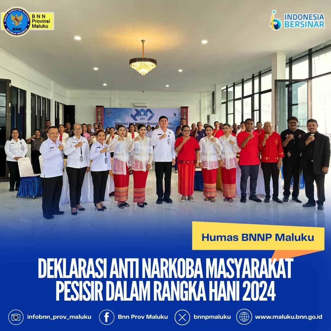 DEKLARASI ANTI NARKOBA MASYARAKAT PESISIR DALAM RANGKA HANI 2024
