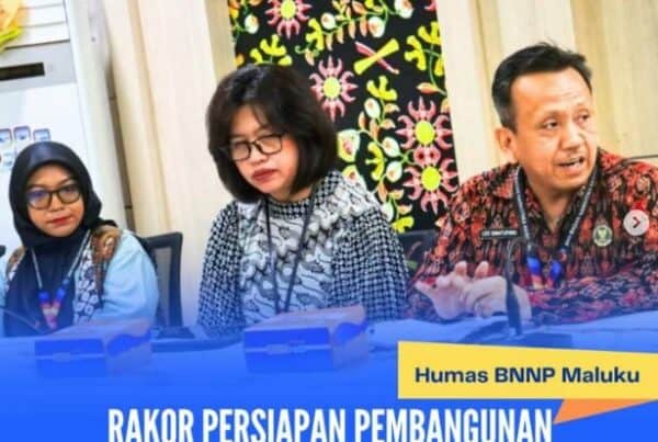 RAPAT KOORDINASI PERSIAPAN PEMBANGUNAN RUMAH REHABILITASI BAGI PENYALAHGUNAAN NARKOTIKA DI PROVINSI MALUKU.