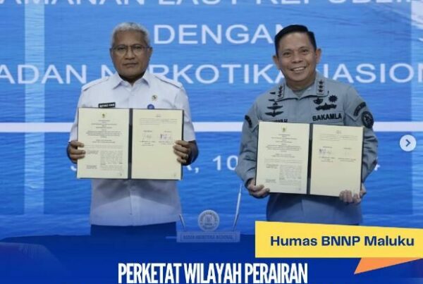 PERKETAT WILAYAH PERAIRAN BNN RI DAN BAKAMLA RI JALIN KERJASAMA