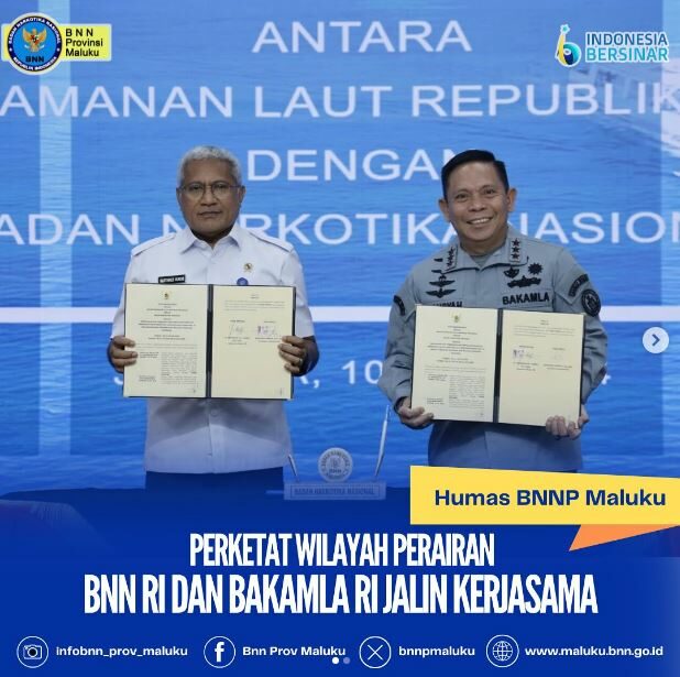 PERKETAT WILAYAH PERAIRAN BNN RI DAN BAKAMLA RI JALIN KERJASAMA PERKETAT WILAYAH PERAIRAN BNN RI DAN BAKAMLA RI JALIN KERJASAMA