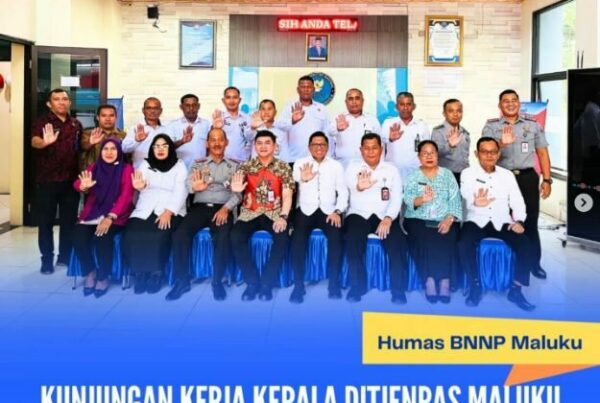 KUNJUNGAN KERJA DITJENPAS DAN KEPALA UPT KE BNNP MALUKU