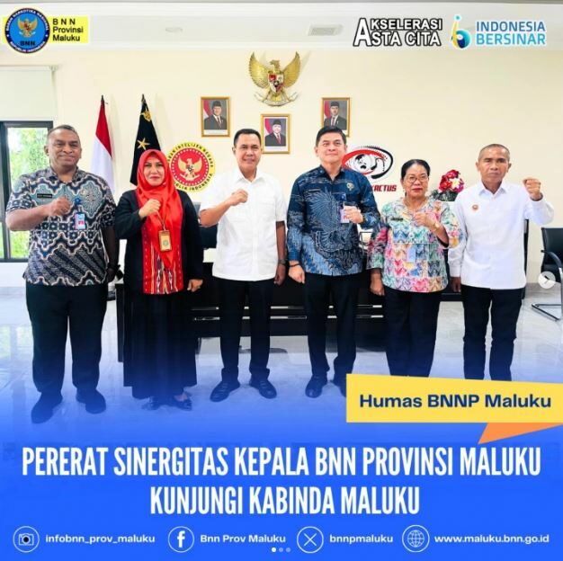PERERAT SINERGITAS KEPALA BNN PROVINSI MALUKU KUNJUNGI KABINDA MALUKU PERERAT SINERGITAS KEPALA BNN PROVINSI MALUKU KUNJUNGI KABINDA MALUKU